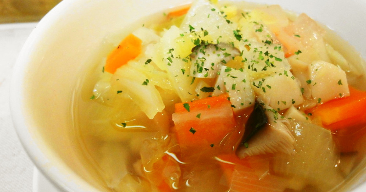 低炭水化物野菜スープのレシピ