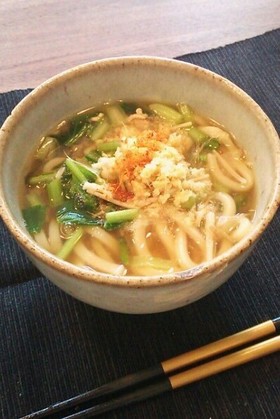風邪撃退!おろし生姜のあったかうどん