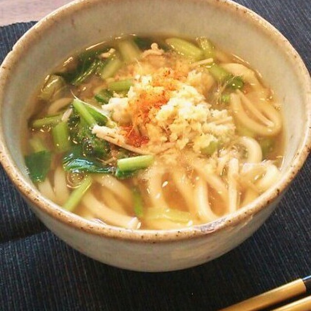 風邪撃退 おろし生姜のあったかうどん レシピ 作り方 By 10shi クックパッド
