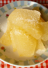 晩白柚の皮（白い部分）の砂糖煮