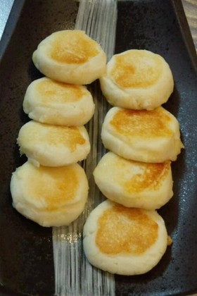 マッシュポテトの素で♪チーズ入りお焼き