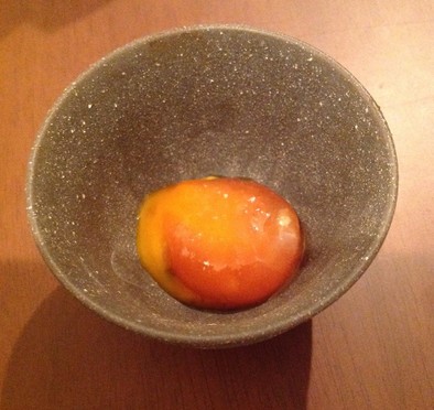卵料理〜卵黄の味噌漬け〜の写真