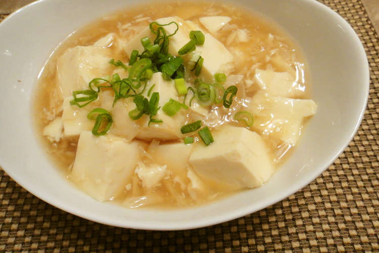 優しい味の豆腐の湯葉あんかけ レシピ 作り方 By Mitsukon クックパッド