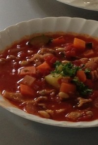 お豆と野菜のほっこりスープ