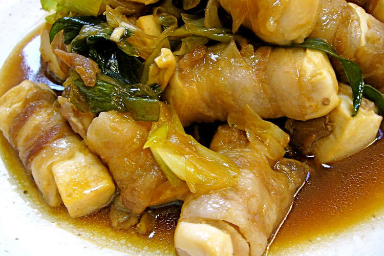 ご飯が進む 木綿豆腐の 肉巻き 照り焼き レシピ 作り方 By Chisora クックパッド 簡単おいしいみんなのレシピが356万品
