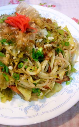 超簡単!パパッとできる♪白だし焼きうどん