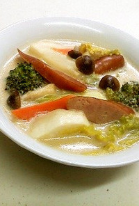 食べる生姜豆乳味噌スープ