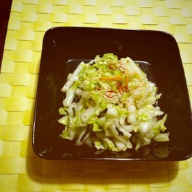 白菜(キャベツ)のゴマ風味お茶漬けあえ♡