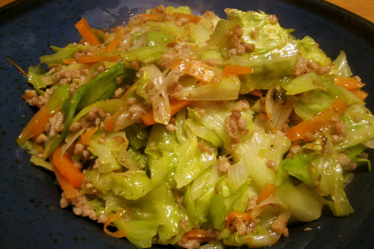 ウェイパーで旨い キャベツ多めの野菜炒め レシピ 作り方 By Hitkat クックパッド