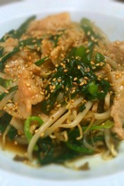 ご飯がすすむ♪豚ニラもやしの中華炒めの写真