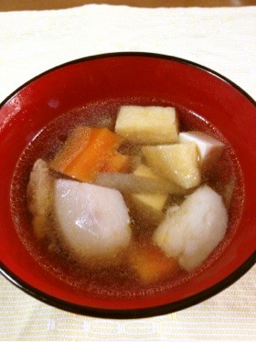 野菜たっぷりけんちん汁(圧力鍋)