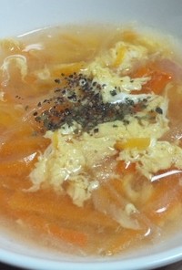 玉ねぎと人参の簡単スープ