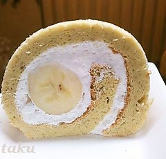 バナナロールケーキの画像