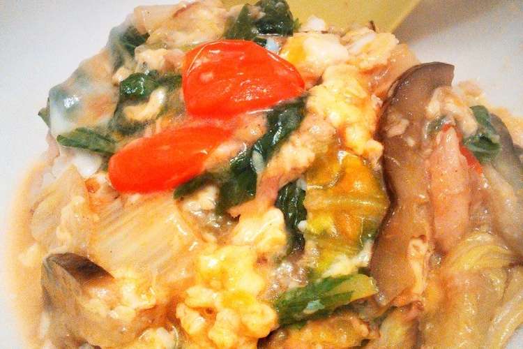 野菜たっぷり卵とじ丼 レシピ 作り方 By Mmksnk クックパッド 簡単おいしいみんなのレシピが359万品