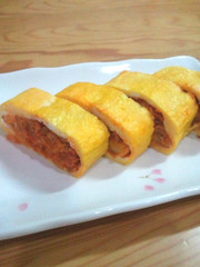 ミートソースをリメイク☆イタリアン卵焼きの写真