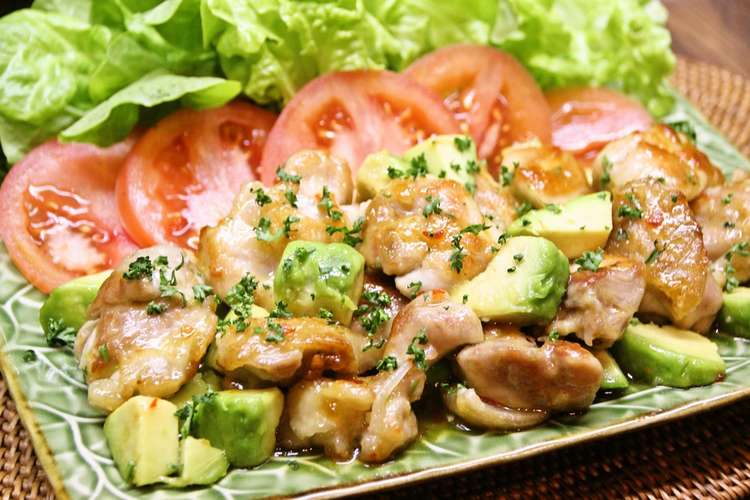 簡単 鶏ももとアボカドのスイチリ照り焼き レシピ 作り方 By ちべターリー クックパッド