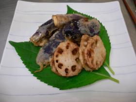 グルテンのはさみ揚げ