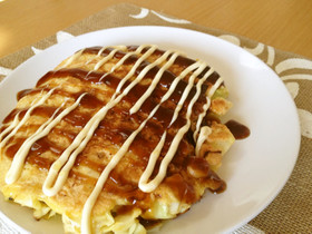 キャベツだけ!一人お好み焼き