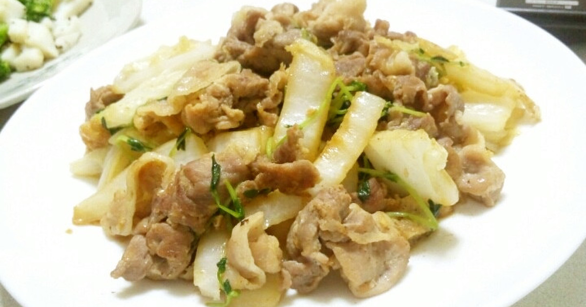 豚肉と白菜の生姜炒め☆ by mamim0 【クックパッド】 簡単おいしいみんなのレシピが356万品