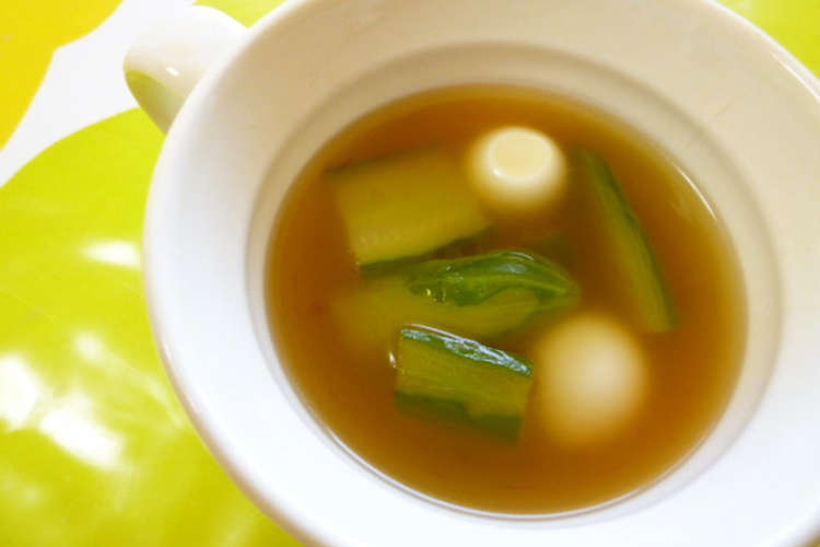 きゅうりで中華スープ レシピ 作り方 By さにパン クックパッド 簡単おいしいみんなのレシピが356万品