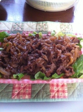 モスライスバーガー風焼肉弁当☆