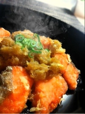 簡単、美味しく和食上手鮭のおろし煮