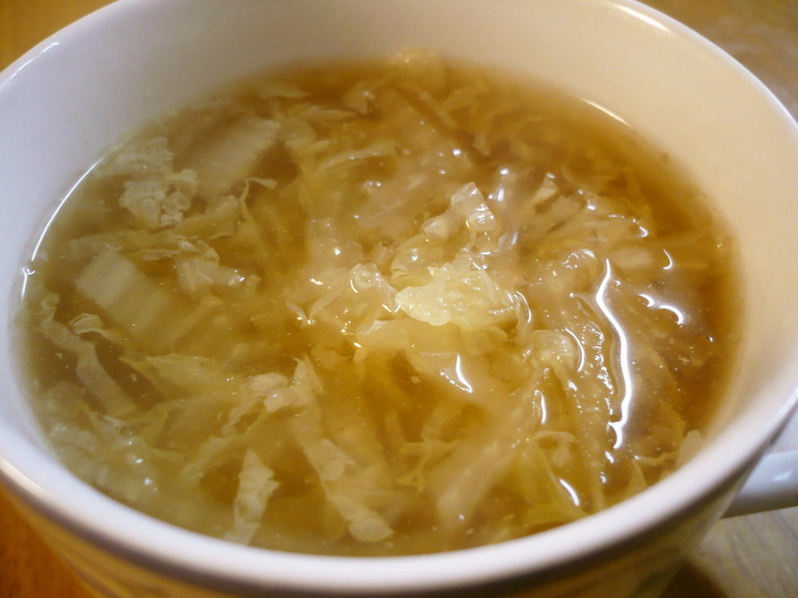 白菜の食べるスープ♪簡単＆大量消費の画像