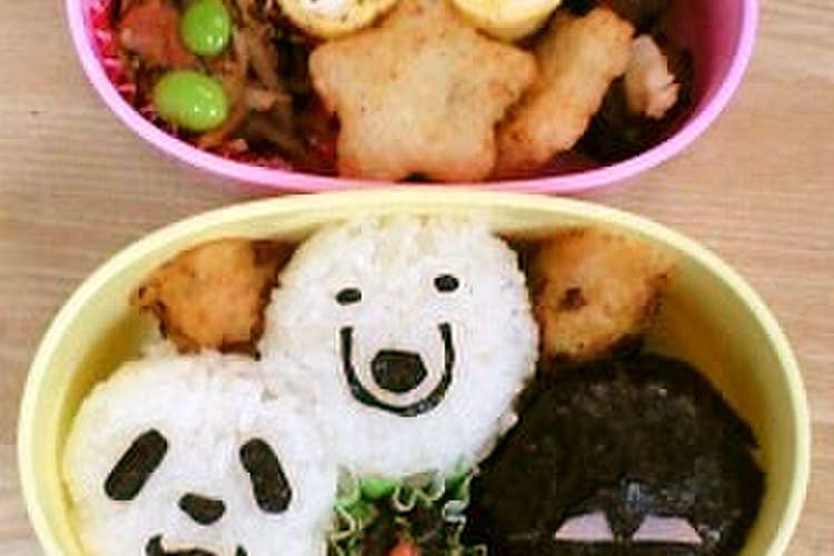キャラ弁 しろくまカフェ パンダおにぎり レシピ 作り方 By ふわとろちゃん クックパッド 簡単おいしいみんなのレシピが371万品
