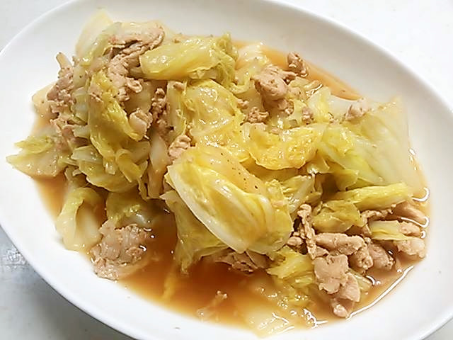 簡単☆生姜たっぷり白菜と豚肉の炒め煮の画像