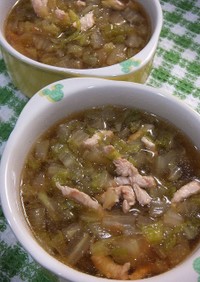ダイエット　白菜鶏スープ