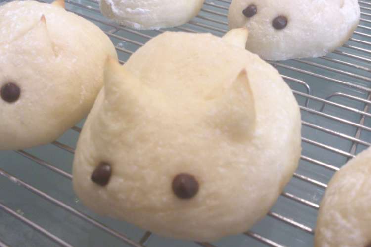 簡単成形動物パン☆ねこ☆