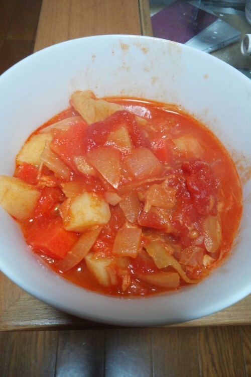 野菜好きな野菜トマトスープの画像