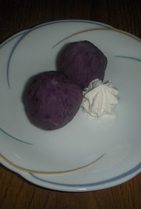 炊飯器レシピ　紫さつまいものきんとん