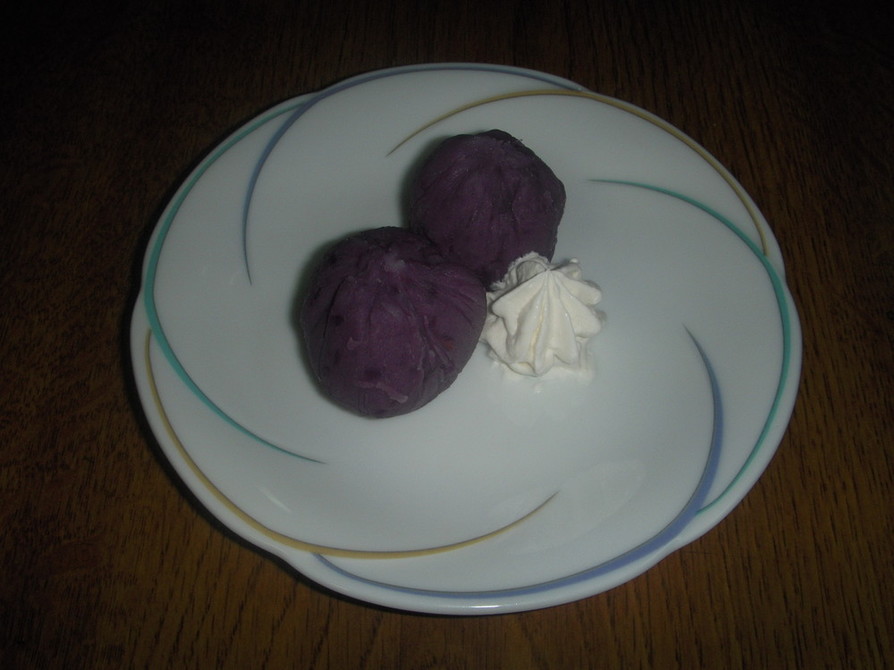 炊飯器レシピ　紫さつまいものきんとんの画像