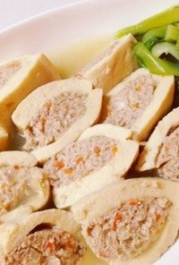 高野豆腐の肉詰め煮