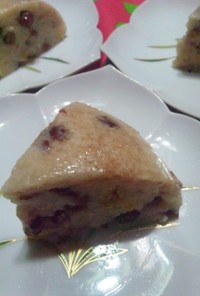 柚子とつぶあんの山芋チーズケーキ風
