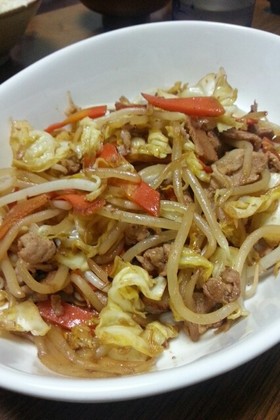 めんつゆで!ほっともっと風★肉野菜炒め