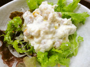 節分が終わったら……福豆と豆腐のサラダ。の写真