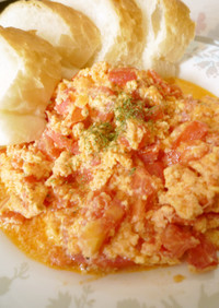 イラン ママンのオムレツトマト