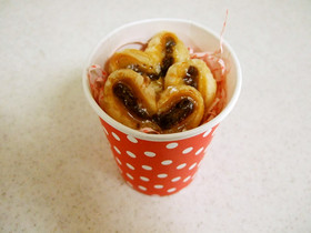 材料3つ♡ハートのチョコパイ♪簡単♡