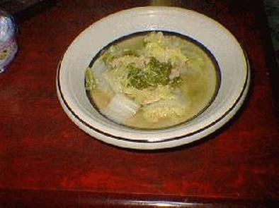 白菜とシーチキンのコンソメ煮の写真