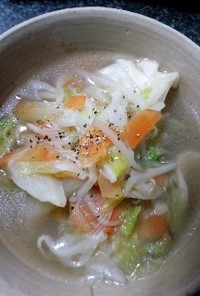 野菜と餃子のスープ