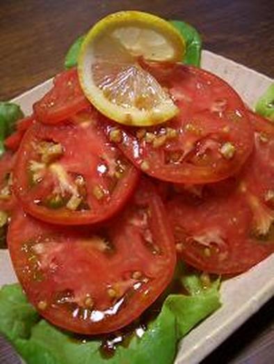 トマトとナスのにんにく風味のサラダ！！の写真
