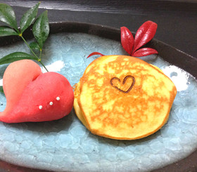 和バレンタイン・チョコあんのミニどら焼き