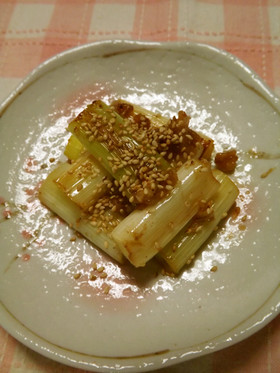 白ねぎの塩麹バター炒め