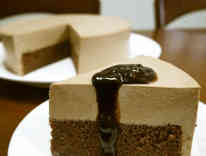 チョコレートムースケーキの画像