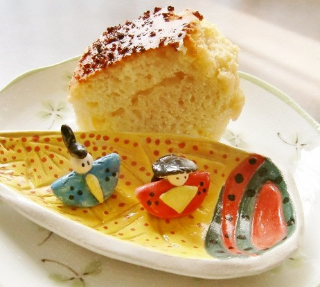 ひなまつりバター好きマーガリン豆乳ケーキの画像