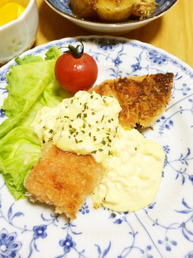 揚げないでもサクサク♪鮭フライ
