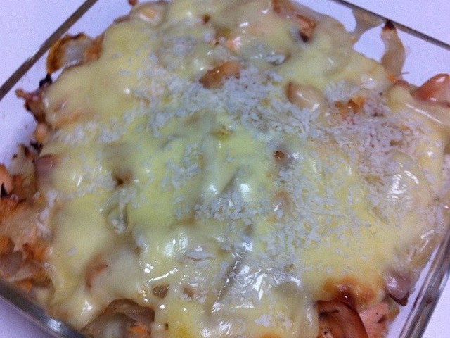 塩鮭とジャガイモチーズの焼き レシピ 作り方 By きこもも クックパッド