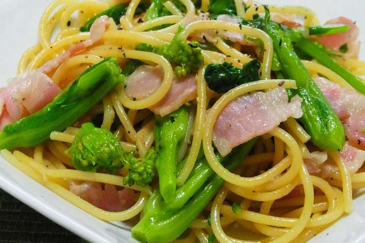 菜の花とベーコンの柚子胡椒パスタ レシピ 作り方 By ジュエリーママ クックパッド 簡単おいしいみんなのレシピが367万品